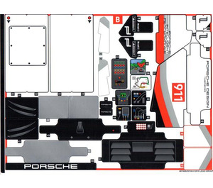 LEGO Sticker Sheet 2 for Set 42096 (49748)