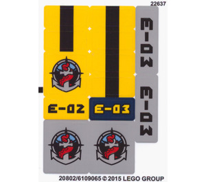 LEGO Autocollant Sheet 2 for Set 60093 (20802)