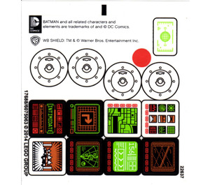 LEGO Sticker Sheet 2 for Set 76023 (17688)