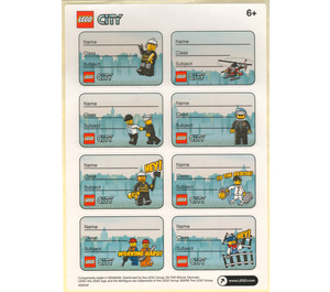LEGO Sticker Sheet - Book Labels City (8 Labels) (4530147)