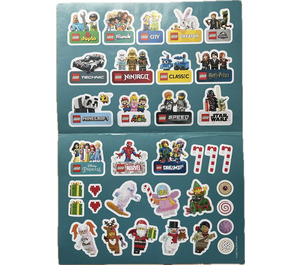 LEGO Sticker Sheet, Christmas and Various Themes