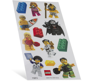 LEGO Aufkleber Sheet - Collectible Minifigures Series 2 (853216)