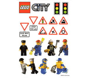 LEGO Sticker Sheet - Daily Mirror Promotional City Set