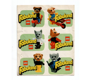LEGO Aufkleber Sheet - Fabuland (6 Stickers)