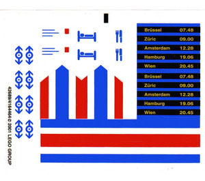 LEGO Sticker Sheet for Set 10001 (42689)