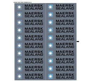 LEGO Sticker Sheet for Set 10152 (MAERSK SEALAND) (51744)