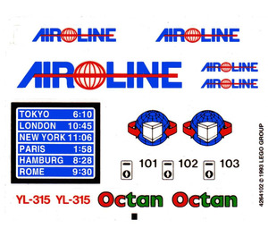 레고 Sticker Sheet for Set 10159-1 (168155)