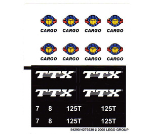 LEGO Sticker Sheet for Set 10170 (54290)