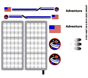 LEGO Sticker Sheet for Set 10213 (91551)