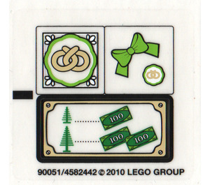 LEGO Sticker Sheet for Set 10216 (90051)