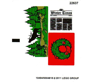 LEGO Aufkleber Sheet for Set 10229 (10494)
