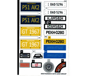 레고 Sticker Sheet for Set 10265 (49557)