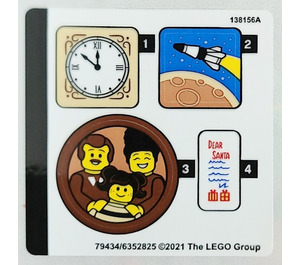LEGO Autocollant Sheet for Set 10293 (79434)