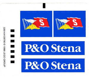 LEGO Sticker Sheet for Set 1054 (22614)