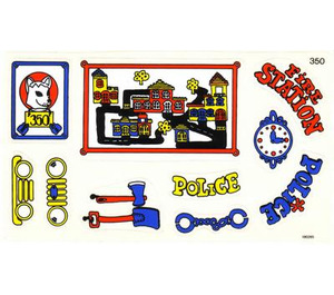 LEGO Sticker Sheet for Set 140-1 / 350-3