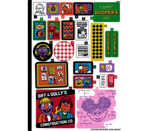 LEGO Sticker Sheet for Set 21324 (73327)