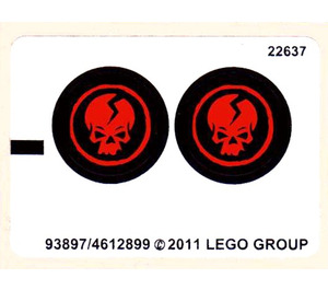 LEGO Sticker Sheet for Set 2259 (93897)