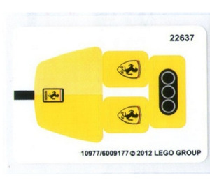LEGO Aufkleber Sheet for Set 30194 (10977)