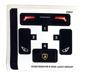 LEGO Autocollant Sheet for Set 30342 (67067)