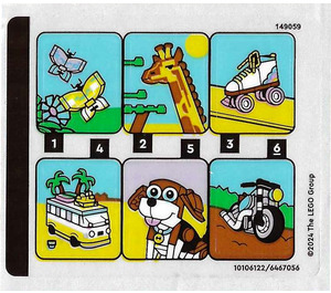 LEGO Sticker Sheet for Set 31147 (10106122)