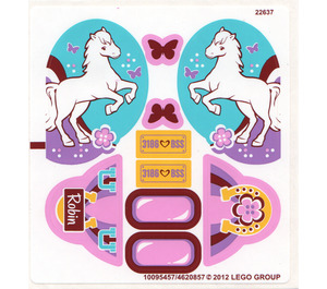 LEGO Sticker Sheet for Set 3186 (95457)