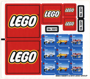 LEGO Sticker Sheet for Set 3221 (90501)