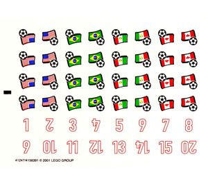 LEGO Sticker Sheet for Set 3416 (41247)