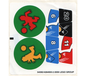 LEGO Sticker Sheet for Set 3570 (54590)