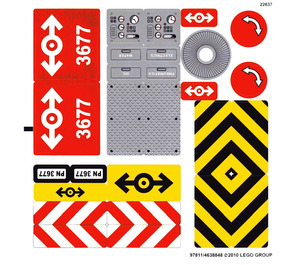 LEGO Sticker Sheet for Set 3677 (97811)