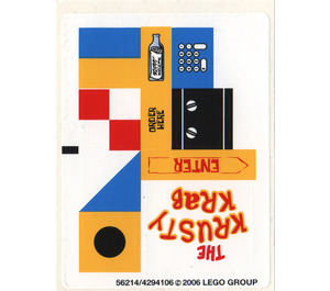 LEGO Sticker Sheet for Set 3825 (56214)