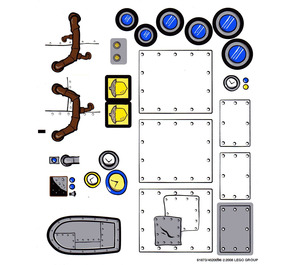 LEGO Sticker Sheet for Set 3831 (61873)