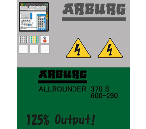 LEGO Aufkleber Sheet for Set 4000001 (74454)