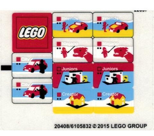 LEGO Sticker Sheet for Set 40145 / 40305 (20408)