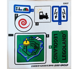 LEGO Sticker Sheet for Set 40166 (25806)