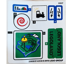 LEGO Aufkleber Sheet for Set 40166 (25806)
