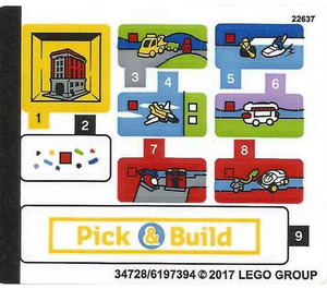LEGO Aufkleber Sheet for Set 40178 (34728)