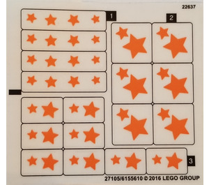 LEGO Sticker Sheet for Set 40228 (27105)