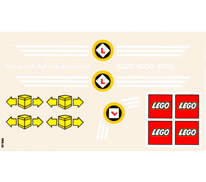 LEGO Autocollant Sheet for Set 4030