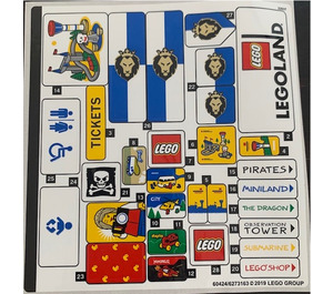 LEGO Aufkleber Sheet for Set 40346 (2 of 2) (60424)