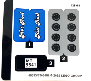 LEGO Sticker Sheet for Set 40409 (68893)