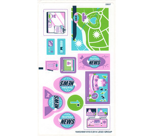 레고 Sticker Sheet for Set 41056 (16453)