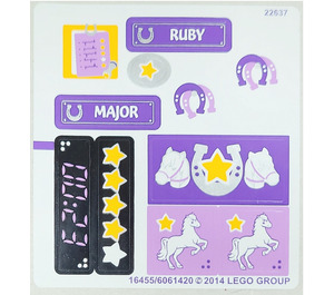 LEGO Sticker Sheet for Set 41057 (16455)