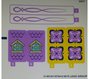 LEGO Sticker Sheet for Set 41077 (21491)