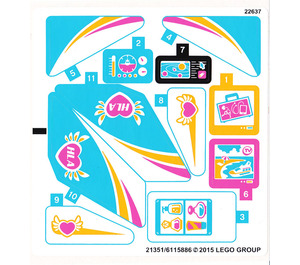 LEGO Sticker Sheet for Set 41100 (21351)