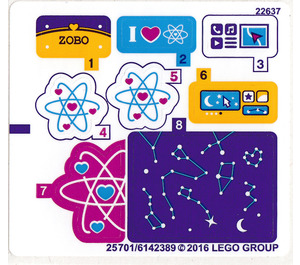 LEGO Aufkleber Sheet for Set 41116 (25706)