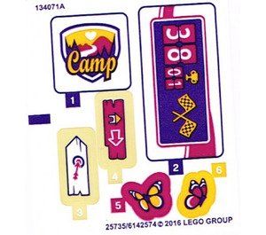 LEGO Sticker Sheet for Set 41121 (25735)