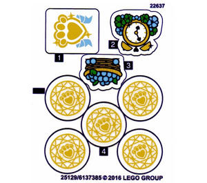 LEGO Sticker Sheet for Set 41142 (25130)