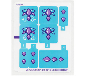 LEGO Sticker Sheet for Set 41172 (25774 / 25775)