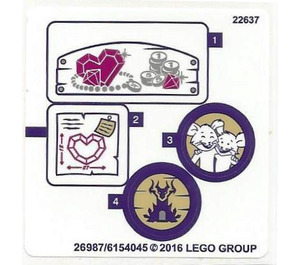 LEGO Sticker Sheet for Set 41177 (26987 / 26988)