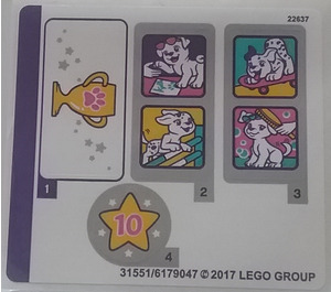 LEGO Sticker Sheet for Set 41300 (31551)